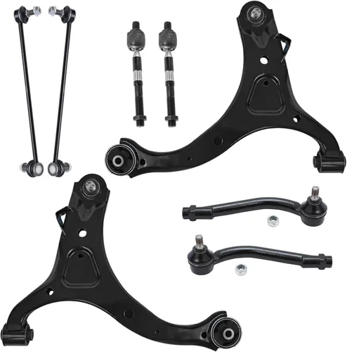 Vista 184 de Detroit Axle - Kit de brazos de control delanteros de 8 piezas para Toyota Sienna 2004-2010, 2 brazos de control inferiores con rótulas, 4 barras