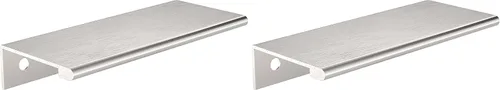 Vista 32 de Richelieu Hardware BP98982510 Lincoln Collection 1 pulgada (25 mm) de centro a centro Manija de tirador de borde de gabinete y cajón de aluminio