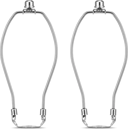 Vista 18 de Juego de 2 soportes desmontables para pantalla de lámpara de 9 pulgadas para lámparas de mesa y de pie, juego resistente de 2 soportes para pantalla