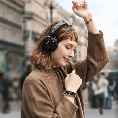 Vista 5 de LHXYUO Paquete de 4 correas deportivas trenzadas elásticas ajustables compatibles con Fitbit LuxeLuxe Special Edition, correas elásticas de bucle