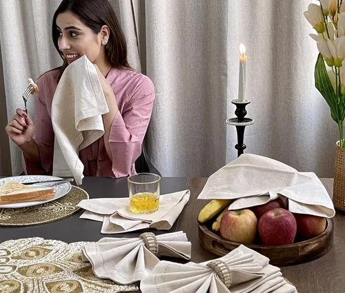 Vista 6 de Servilletas de tela para comedor Bedding Craft