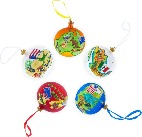 Vista 6 de Cafesjian Center for the Arts, Ereván, Armenia, Bola de cristal adorno de Navidad 3.25 pulgadas