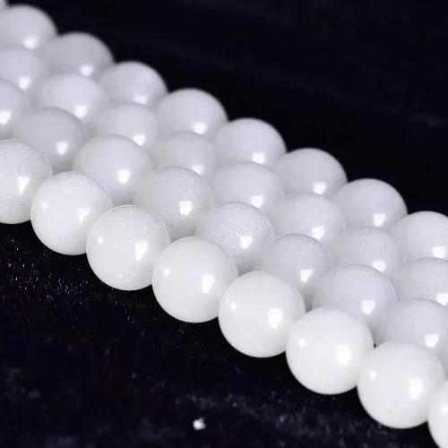 Vista 18 de Asingeloo Cuentas de piedra natural de lapislázuli para hacer joyas, manualidades hechas a mano (0.315 pulgadas, lapislázuli azul)
