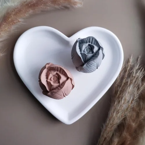 Vista 7 de Wehous Moldes de silicona de flor de tulipán 3D para velas de resina floral 3D, molde para decoración de pasteles de chocolate, molde de decoración