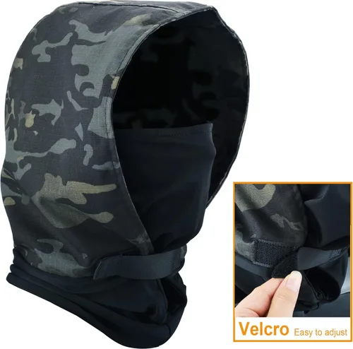 Vista 6 de Guayma Máscara de Airsoft Pasamontañas militar para deportes al aire libre, máscara táctica CS salvaje, protección de los ojos, máscara ajustable