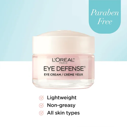 Vista 4 de L'Oréal Paris Dermo-Expertise Eye Defense Crema para Ojos con Cafeína y Ácido Hialurónico 0.5 onzas