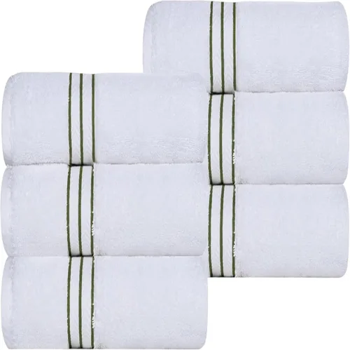 Vista 32 de Superior Juego de toallas de algodón turco ultra afelpadas de 10 piezas, ideal para baño principal, baño de invitados, secado rápido, ducha, spa