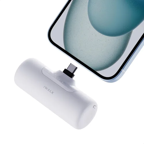 Vista 8 de iWALK Cargador portátil para iPhone 15/16/17, cargador de batería con conector USB C integrado, cargador de teléfono para iPhone Series, Samsung