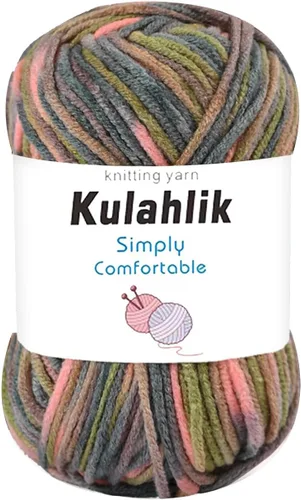 Vista 72 de Hilo acrílico de 1.76 oz (1 x 1.76 oz) para tejer y tejer, hilo de hilo degradado colorido, 1 rollo de madejas, hilo acrílico multicolor, perfecto
