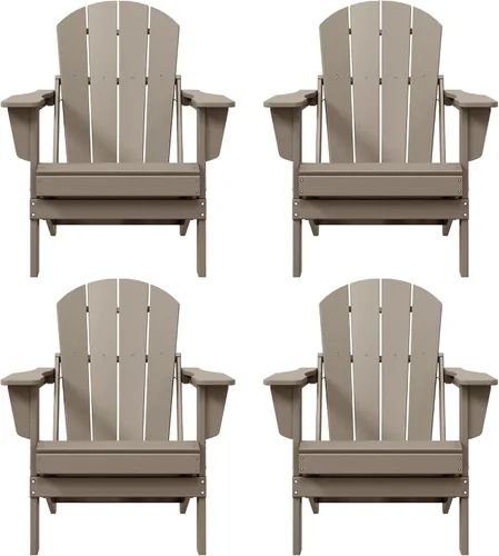 Vista 30 de HDPE Laguna - Silla plegable de polietileno Adirondack (juego de 2), turquesa