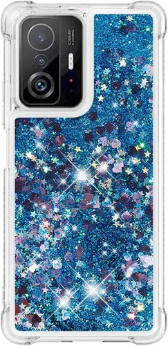 Vista 51 de Funda de silicona transparente con purpurina para Xiaomi Redmi A1 Bling Liquid Clear Star Heart Silicone Bumper a prueba de golpes, funda