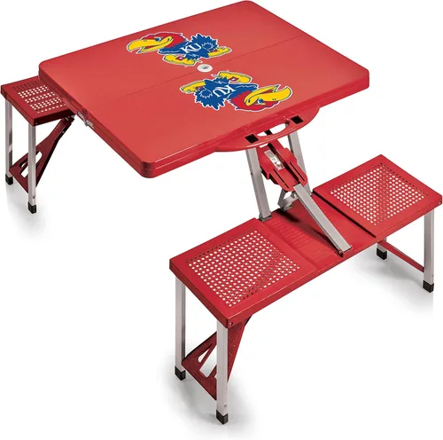Vista 12 de PICNIC TIME NCAA North Carolina Tar Heels Folding Picnic Table - Camping Table - Outdoor Table with Umbrella Hole
