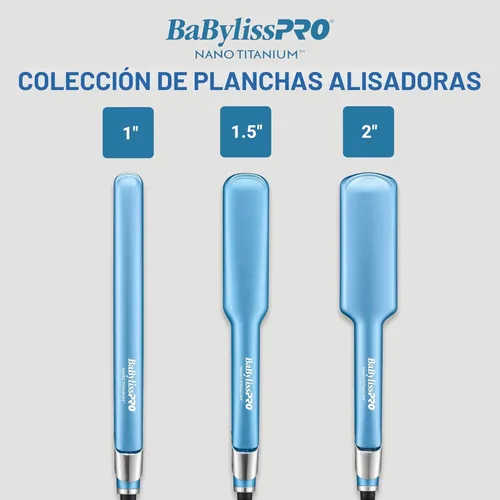 Vista 10 de BabylissPRO Nano Titanium Ultra-Sleek Hair Straightener, Flat Iron for All Hair Types