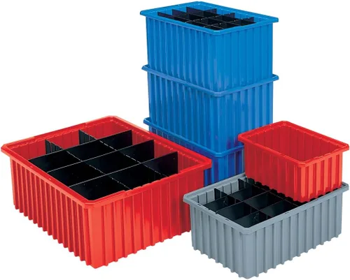 Vista 2 de Akro-Mils 33105 Akro-Grid - Caja modular de plástico ranurada dividible apilable