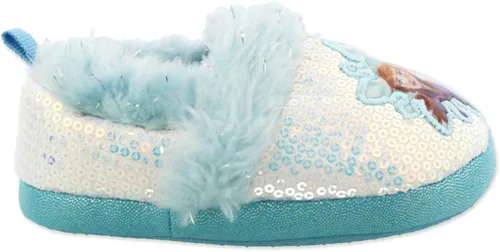 Vista 3 de Disney Frozen 2 Elsa Anna - Pantuflas de felpa para niñas pequeñas