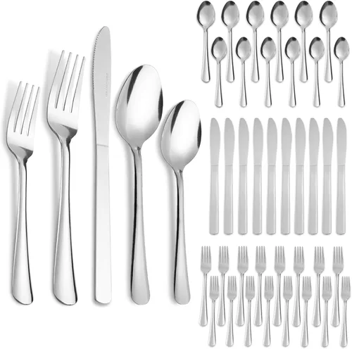 Vista 16 de Juego de 36 cuchillos de cena - Cuchillos de mesa Windsor de acero inoxidable de 8.7 pulgadas con cuchillos de mantequilla aptos para lavavajillas