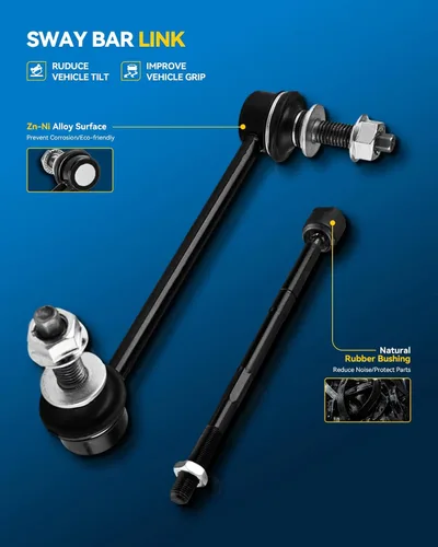 Vista 4 de PHILTOP Kit de suspensión delantera brazo de control inferior con rótula y barra estabilizadora, enlace final compatible con Chevrolet Captiva