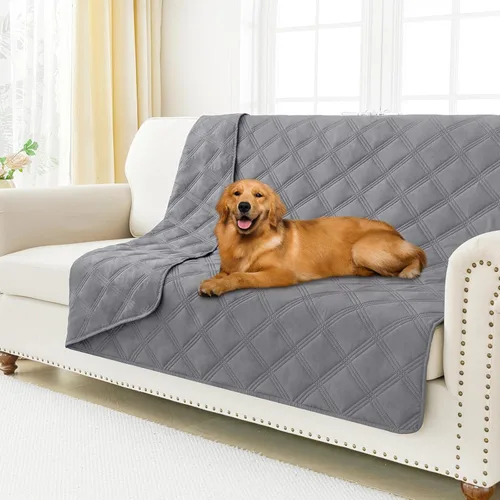 Vista 93 de Smiry Funda Manta Impermeable para Cama de Perro, Manta Suave Reversible para Mascotas, Lavable a Prueba de Fugas, Funda para Gatos y Perros