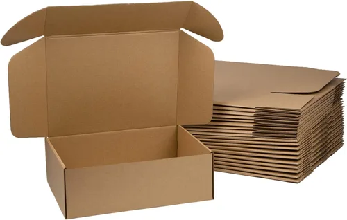 Vista 9 de Cajas de envío de 12 x 9 x 3 pulgadas, cajas de cartón corrugado marrón para pequeñas empresas, paquete de 20