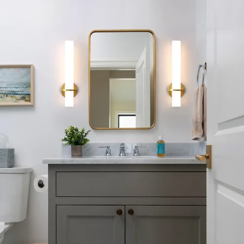 Vista 9 de AIJIASI Juego de dos apliques de pared, regulables, modernos, 18 W, 3000 K, luces LED de pared negras y doradas, para sala de estar, dormitorio