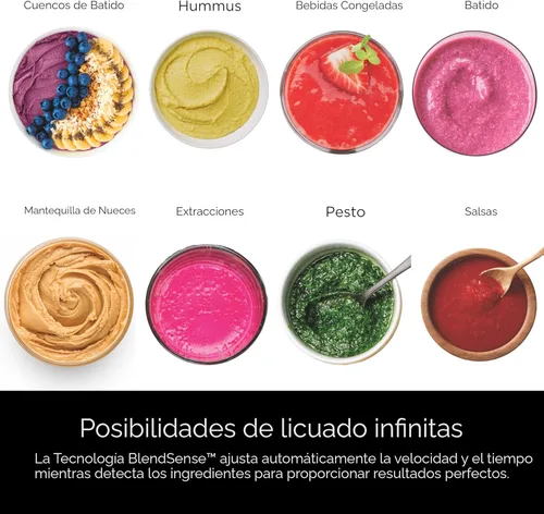 Vista 2 de Ninja TB201 Detect Power Blender Pro, tecnología BlendSense, para batidos, batidos y más, 1800 vatios de pico, 72 onzas, jarra, licuadora, negro