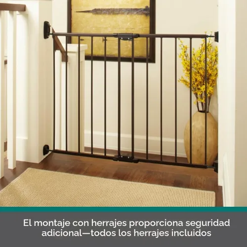 Vista 9 de MyPet Puerta para mascotas Windsor: puerta para perros de 28.68" - 47.85" de ancho. Soporte de hardware, puertas para perros para la casa, puerta