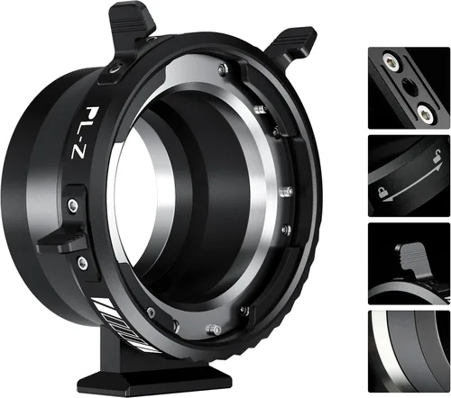 Vista 18 de VILTROX Adaptador de lente EF-M1 Pro, adaptador de montaje en anillo de enfoque automático, convertidor de lente con bloqueo de seguridad compatible
