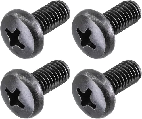 Vista 6 de Tornillos para placa de matrícula de Audi y VW, Phillips 18-8, acero inoxidable, tornillos M6-0.039 x 0.315 in (paquete de 4)