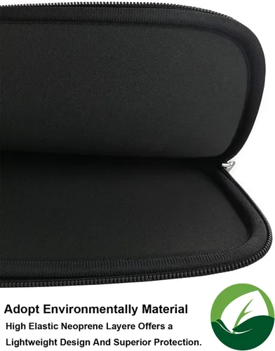 Vista 2 de Naukay Funda para Laptop, Funda de Neopreno Resistente de 13-13.3 Pulgadas para Laptop/Computadora Portátil/Funda de Bolsillo para Computadora