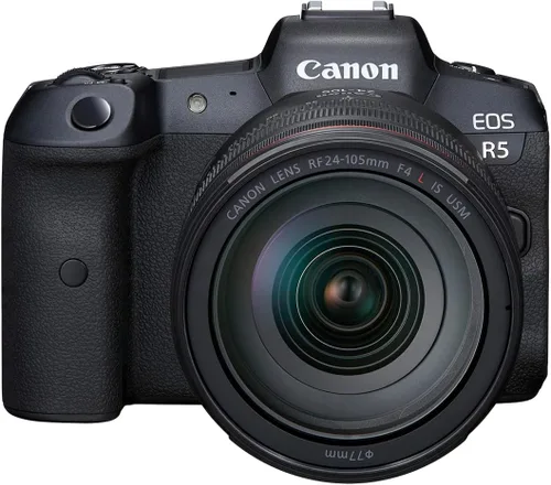 Vista 7 de Canon EOS R5 Cámara sin espejo (solo cuerpo), Cámara híbrida de marco completo, Video 8K, Sensor CMOS de 45 megapíxeles, Procesador de imagen DIGIC