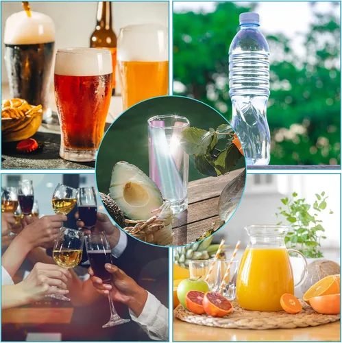 Vista 6 de 12 paquetes de cubitos de hielo reutilizables que cambian de color para bebidas, barra de hielo reutilizable para botellas de agua de congelación