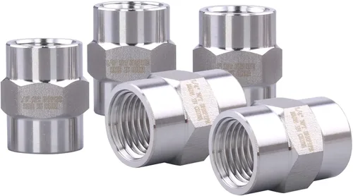 Vista 13 de Montaje de tubería de acero inoxidable 304 Acoplamiento Clase 150 1" NPT hembra, paquete de 1