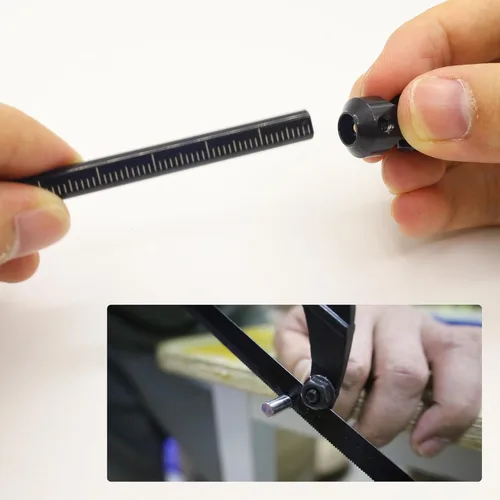 Vista 4 de Acero inoxidable cortado a la longitud del eje de transmisión 2.677-9.016 in U-Joint eje de transmisión para 1/10 RC Rig Crawler Sportys 1.9 Shafty