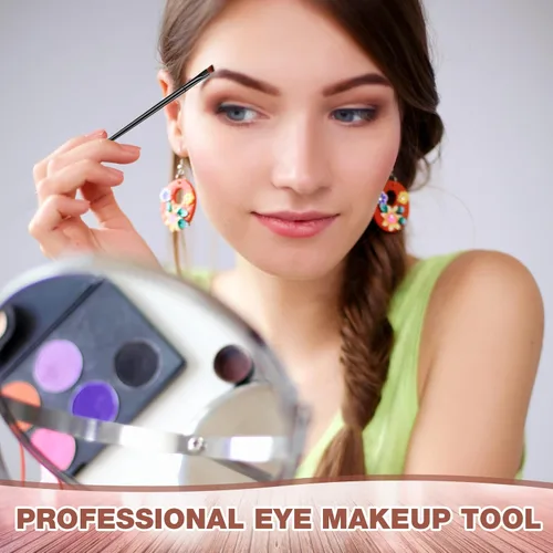 Vista 5 de 300 brochas desechables para cejas multifunción, brochas cosméticas para cejas, portátiles, en ángulo, tinte profesional para cejas, suministros