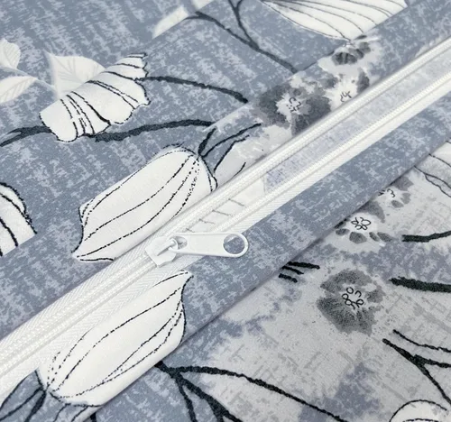 Vista 35 de Marina Decoration Juego de funda de edredón de 3 piezas con 2 fundas de almohada, diseño de rayas negras y grises, tamaño doble/matrimonial