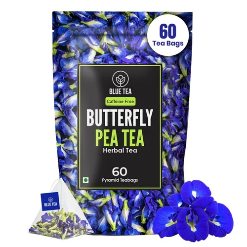 Vista 18 de BLUE TEA - Té de cúrcuma - Ashwagandha - 15 unidades - Bolsa de té a base de plantas Rico en curcumina - Mezcla de hierbas Té de hierbas - Sin
