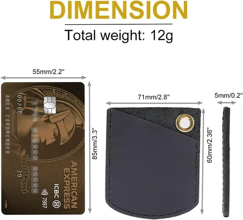 Vista 5 de VIPERADE PJ27 Funda de cuero para nudillos EDC, funda de monedas EDC para hombres, pequeña funda de cuero EDC para encendedor, llave de automóvil