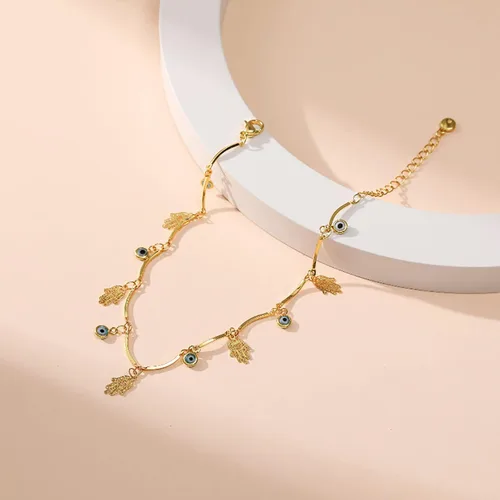 Vista 41 de Tobillera para mujer, chapada en oro de 18 quilates, tobillera con dije de oro, impermeable, para verano, playa, cadena de pie, joyería para regalos