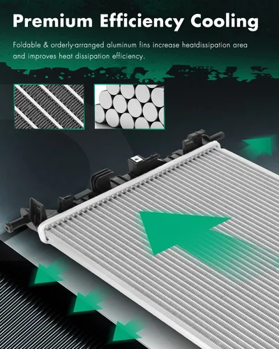 Vista 3 de SCITOO 16400E0231 Radiador de Reemplazo Compatible 2005-2007 para Hino 238 2006-2007 para Hino 258LP