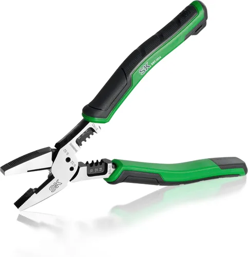 Vista 9 de SK Alicates diagonales multiusos de 7 pulgadas, 5 en 1, construcción de acero CR-V premium, mango ergonómico antideslizante para un agarre cómodo