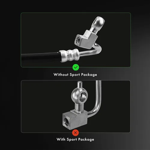 Vista 2 de A-Premium Conjunto de línea de manguera de presión de dirección asistida compatible con Infiniti G25 2011-2012, G35 2007-2008, G37 2008-2013, Q60