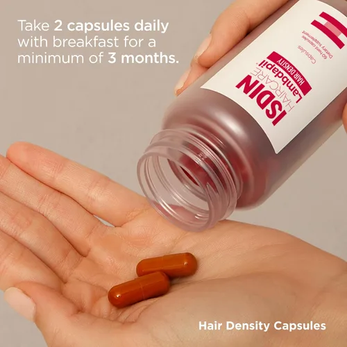 Vista 7 de ISDIN Lambdapil Hair Density Capsules: Cápsulas de vitaminas engrosantes del cabello para adelgazar el cabello