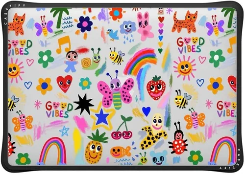 Vista 83 de CASETiFY Impact - Funda para MacBook Air de 13 pulgadas (M1/Intel) [esquinas de impacto acolchadas/resistente a los arañazos/agarre antideslizante]