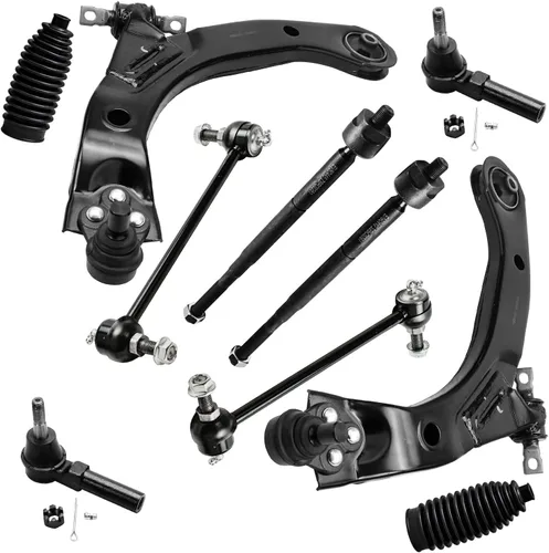 Vista 15 de Detroit Axle - Kit de suspensión frontal de 10 piezas para Chevy Trailblazer EXT GMC Envoy XL XUV Buick Rainier Isuzu Ascender Olds Bravada, brazos
