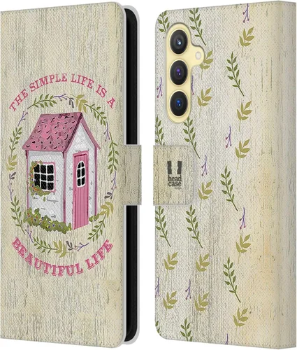 Vista 11 de Head Case Designs Beautiful Life Country Charm Leather Wallet Case Compatible with Samsung Galaxy S23 FE 5G