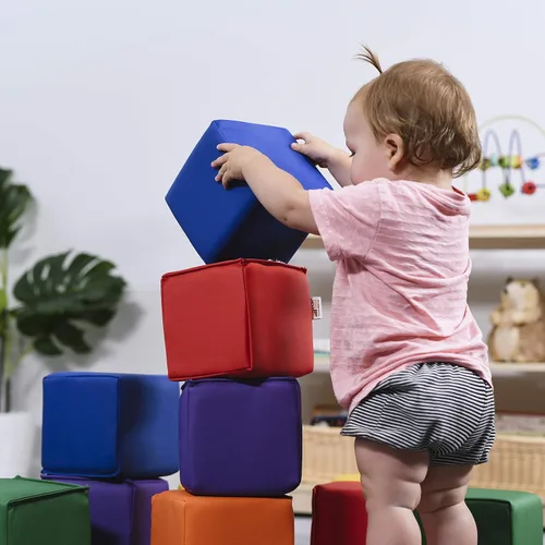 Vista 10 de ECR4Kids Softzone - Bloques blandos para niños (12 piezas)