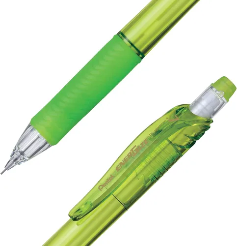 Vista 3 de Pentel EnerGize-X - Portaminas (0.020 in), barril verde claro, caja de 12 (PL105K)