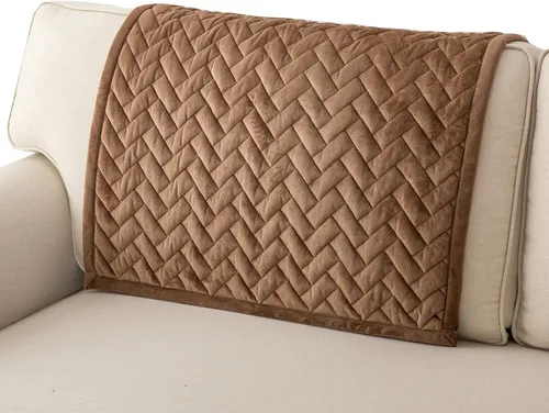 Vista 25 de Eismodra Fundas para reposabrazos, funda de sofá, fundas para respaldo, fundas antideslizantes para sillón para perros, gatos y mascotas, sofá Marrón