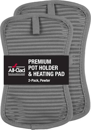 Vista 21 de All-Clad Soporte para ollas y almohadilla caliente: resistente al calor hasta 500 grados, 100% algodón, almohadilla caliente de 10 x 6.25 pulgadas