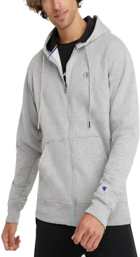 Vista 14 de Champion Sudadera con capucha y cremallera para hombre, cómoda sudadera con capucha para hombre (regular o grande y alto)